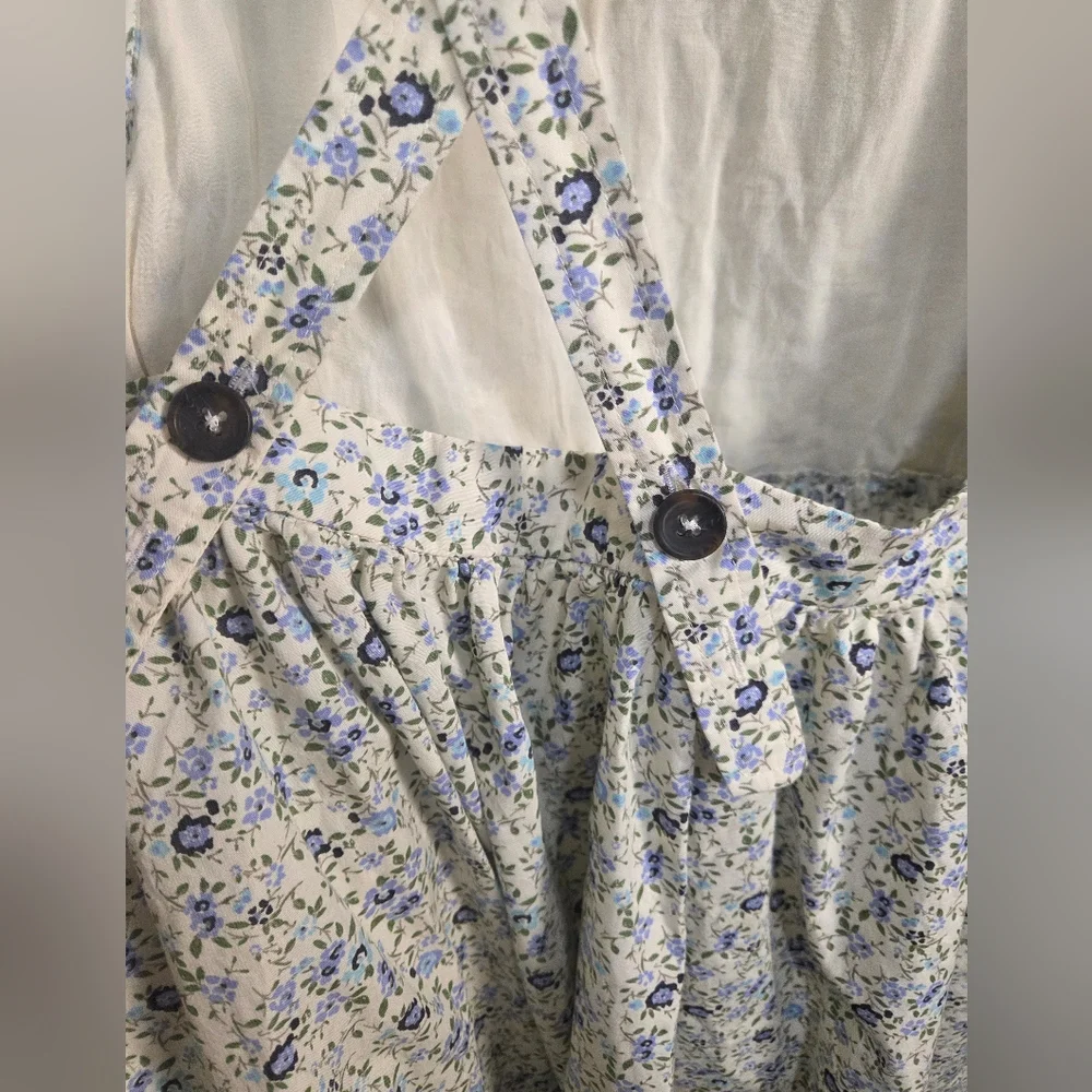 NWT Free People Petunia Cross Back Smocked Mini Dress. Size S - Picture 7 of 11